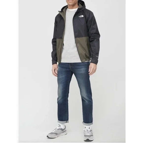 The North Face DryVent Millerton Black Green Full-Zip Lined Rain Jacket Men's XL - Picture 5 of 10